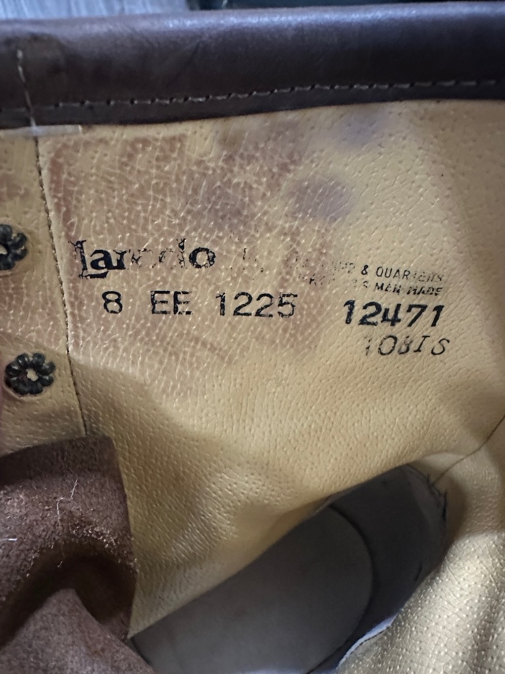 Laredo Brown Lace-Up Leather Work Boots - Picture 2 of 15